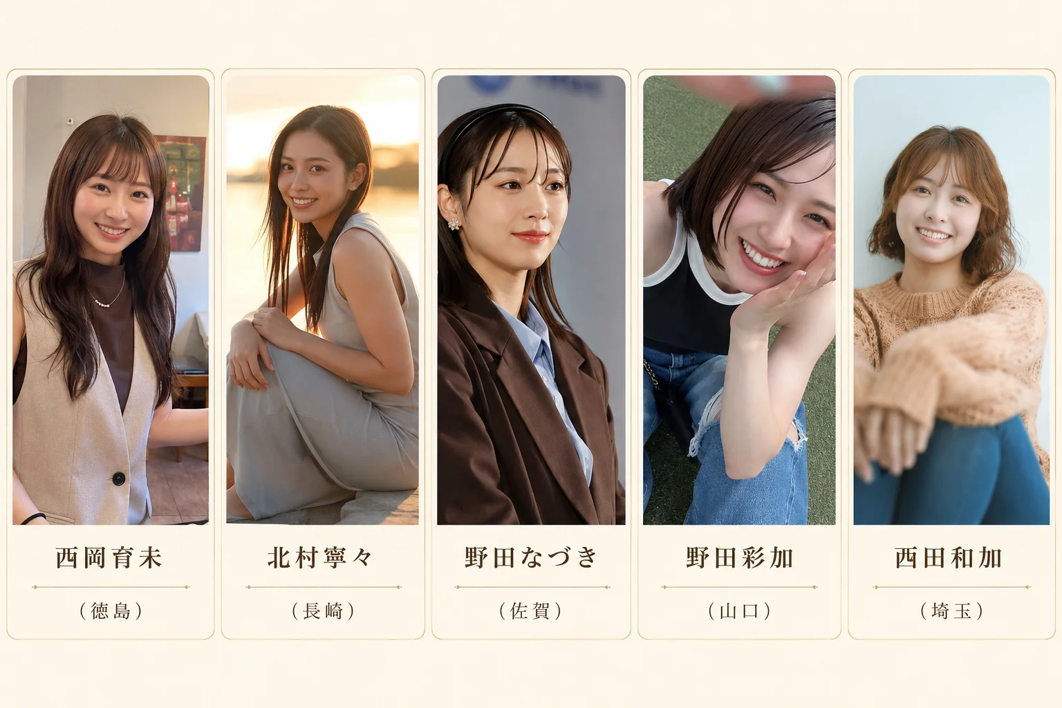 注目若手女子レーサーの名前と支部をまとめた一覧図