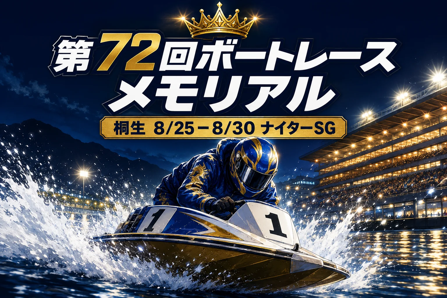 ボートレースメモリアル2026（桐生）の見どころと予想のコツ｜イン受難のナイターSGを徹底攻略