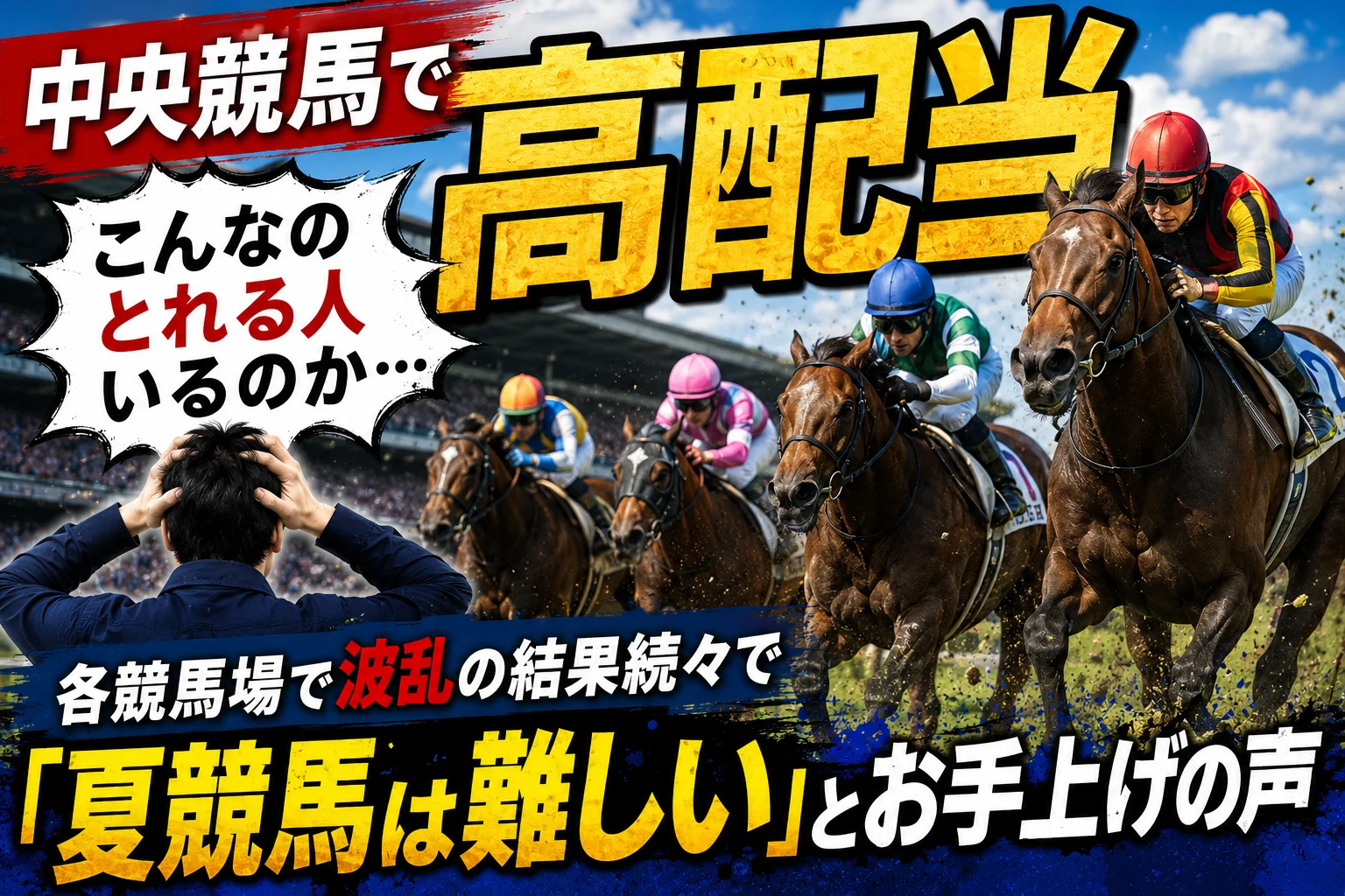 「夏競馬は難しい」と感じた人へ｜3連単878万円の波乱から考える、競艇が予想を組み立てやすい理由